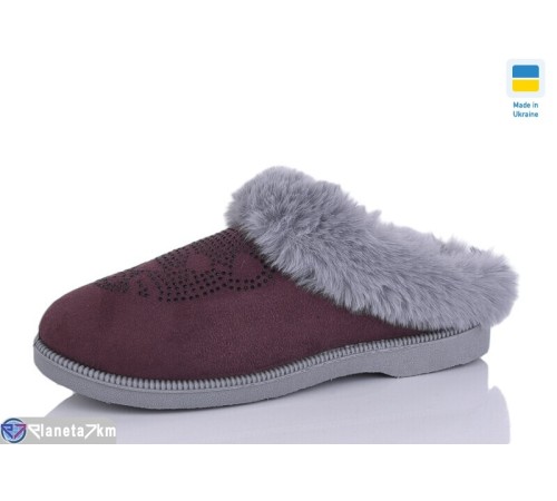 Тапки жіночі на зиму (6 пар р.37-41) коричневий  "LUCKY"
