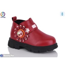 Черевики дитячі на зиму (12 пар р.26-30) червоний  "Леопард"