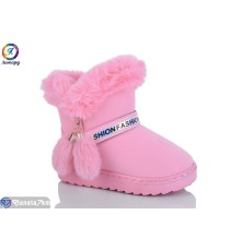 Дитячі Уггі на зиму (12 пар р.26-30) рожевий  "Леопард"