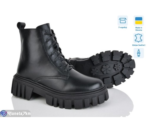 Черевики жіночі на весну/осінь (6 пар р.36-40) чорний  "GARRA"