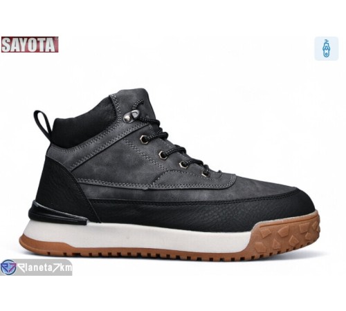 Черевики чоловічі на зиму (8 пар р.41-46) сірий  "Sayota"