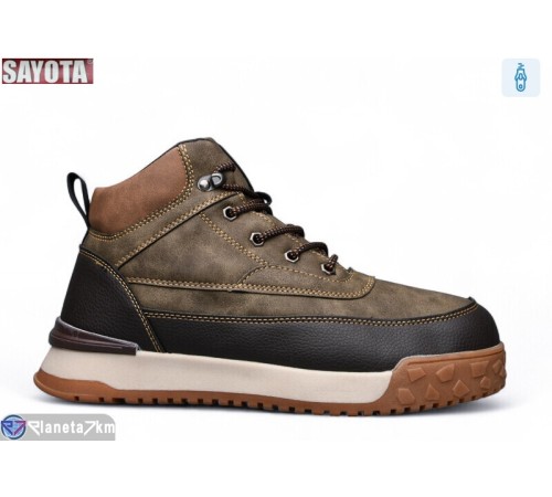 Черевики чоловічі на зиму (8 пар р.41-46) хакі  "Sayota"