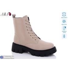 Черевики жіночі на зиму (6 пар р.36-41) бежевий  "Aba"