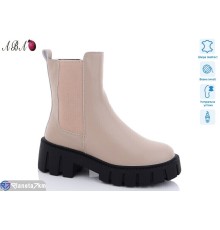 Черевики жіночі на зиму (6 пар р.36-41) бежевий  "Aba"