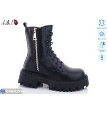 Черевики жіночі на зиму (6 пар р.36-41) чорний  "Aba"