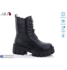 Черевики жіночі на зиму (6 пар р.36-41) чорний  "Aba"