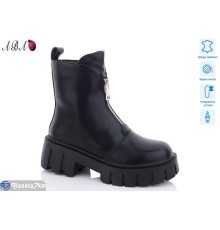Черевики жіночі на зиму (6 пар р.36-41) чорний  "Aba"