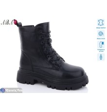 Черевики жіночі на зиму (6 пар р.36-41) чорний  "Aba"