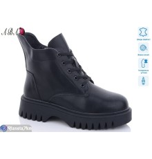 Черевики жіночі на зиму (6 пар р.36-41) чорний  "Aba"