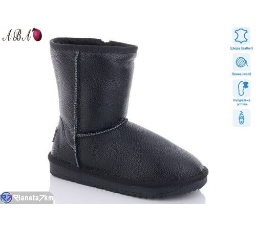 Уггі жіночі на зиму (6 пар р.36-41) чорний  "Aba"