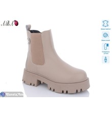 Черевики жіночі на зиму (6 пар р.36-41) коричневий  "Aba"