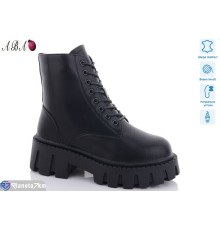 Черевики жіночі на зиму (6 пар р.36-41) чорний  "Aba"