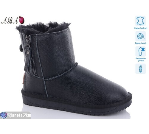 Уггі жіночі на зиму (6 пар р.36-40) чорний  "Aba"