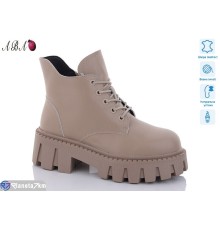 Черевики жіночі на зиму (6 пар р.36-41) бежевий  "Aba"