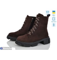 Черевики жіночі на весну/осінь (6 пар р.36-41) коричневий  "FOX"