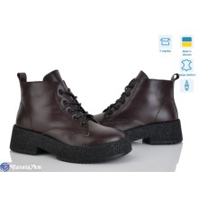 Черевики жіночі на весну/осінь (6 пар р.36-41) коричневий  "FOX"