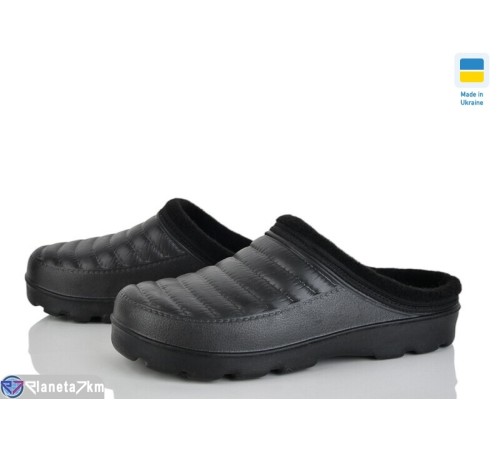 Жіночі сабо на зиму (6 пар р.37-41) чорний  "LEO"