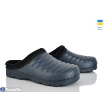 Жіночі сабо на зиму (6 пар р.37-41) синій  "LEO"