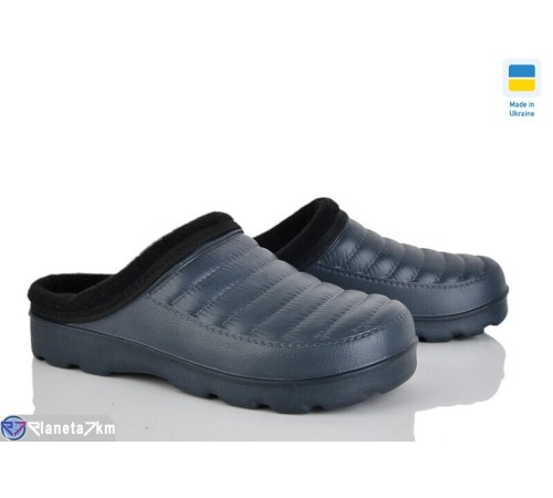 Жіночі сабо на зиму (6 пар р.37-41) синій  "LEO"