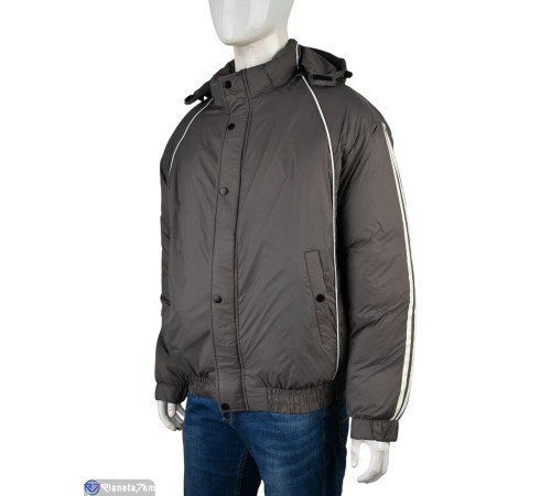 Куртка чоловіча на зиму (5 шт. р.сетка L-4XL) сірий  "Mirella"