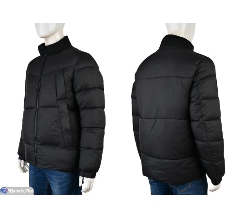 Куртка чоловіча на весну/осінь (5 шт. р.сетка L-4XL) чорний  "Mirella"