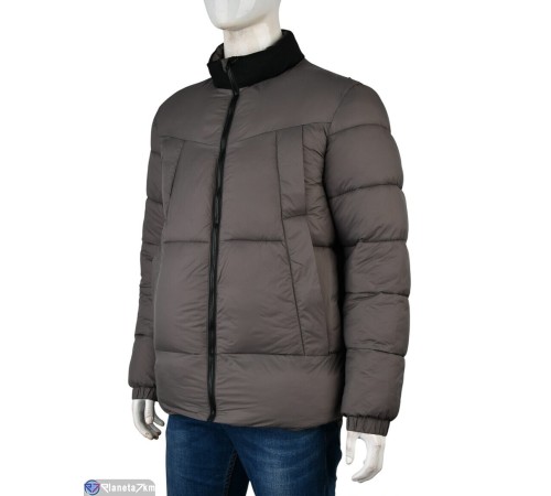 Куртка чоловіча на весну/осінь (5 шт. р.сетка L-4XL) сірий  "Mirella"