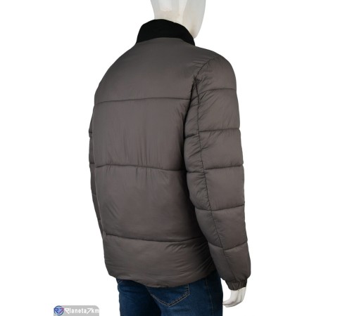 Куртка чоловіча на весну/осінь (5 шт. р.сетка L-4XL) сірий  "Mirella"