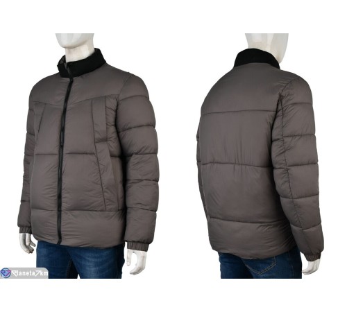 Куртка чоловіча на весну/осінь (5 шт. р.сетка L-4XL) сірий  "Mirella"