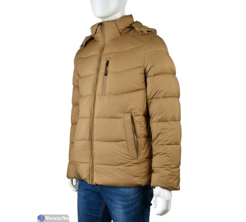Куртка чоловіча на зиму (6 шт. р.сетка 46-56) коричневий  "Mirella"