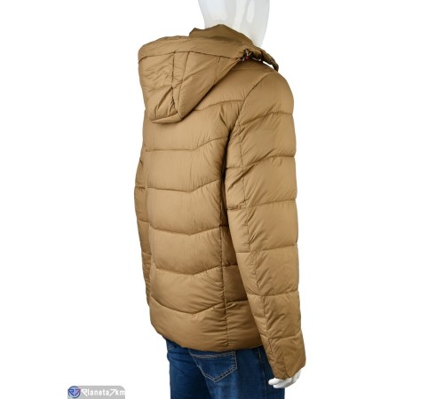 Куртка чоловіча на зиму (6 шт. р.сетка 46-56) коричневий  "Mirella"