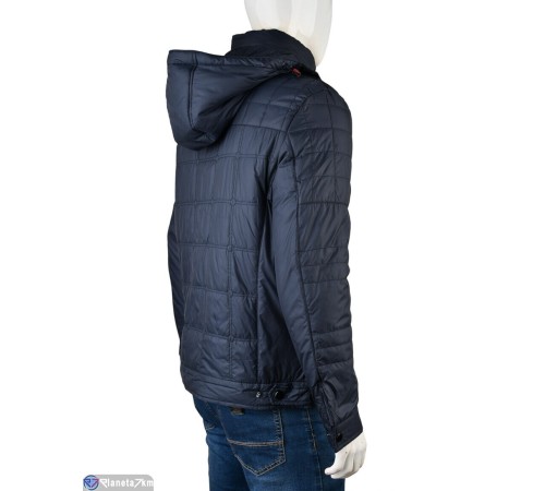 Куртка чоловіча на зиму (6 шт. р.сетка 46-56) синій  "Mirella"