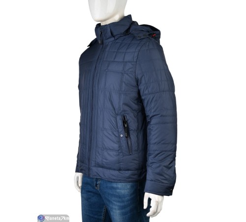 Куртка чоловіча на зиму (6 шт. р.сетка 46-56) синій  "Mirella"