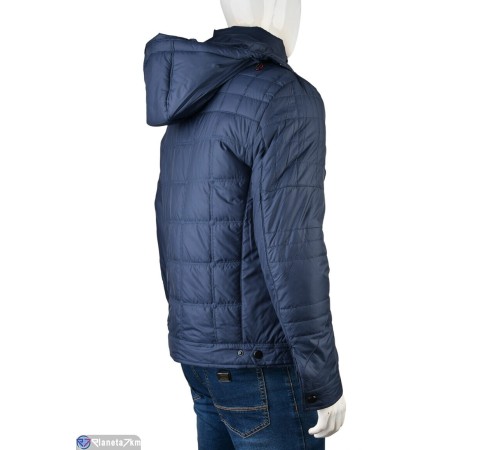 Куртка чоловіча на зиму (6 шт. р.сетка 46-56) синій  "Mirella"