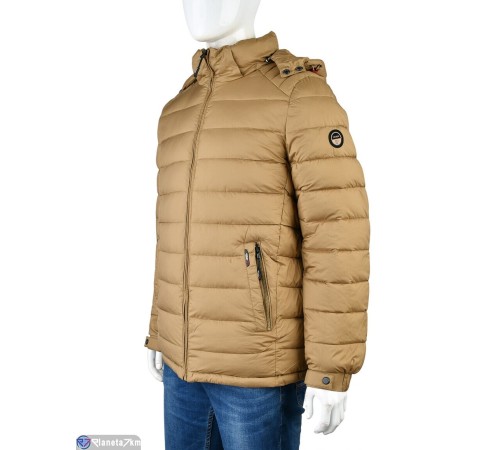 Куртка чоловіча на зиму (6 шт. р.сетка 46-56) коричневий  "Mirella"