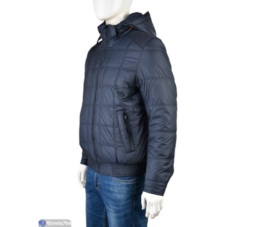Куртка чоловіча на зиму (6 шт. р.сетка 46-56) синій  "Mirella"