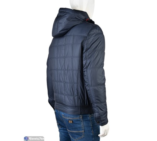 Куртка чоловіча на зиму (6 шт. р.сетка 46-56) синій  "Mirella"