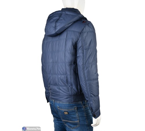 Куртка чоловіча на зиму (6 шт. р.сетка 46-56) синій  "Mirella"