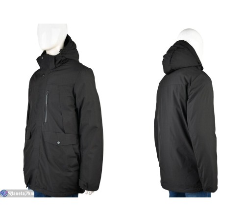 Куртка чоловіча на зиму (5 шт. р.сетка M-3XL) чорний  "Mirella"