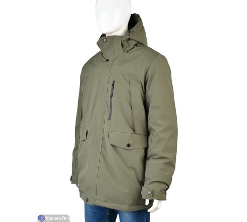 Куртка чоловіча на зиму (5 шт. р.сетка M-3XL) зелений  "Mirella"