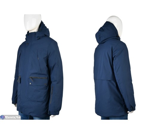 Куртка чоловіча на зиму (5 шт. р.сетка M-3XL) синій  "Mirella"