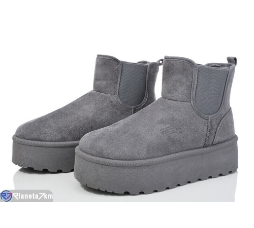 Уггі жіночі на зиму (8 пар р.36-41) сірий  "YAMMI SHOES" Уггі жіночі на зиму (8 пар р.36-41) сірий  "YAMMI SHOES"