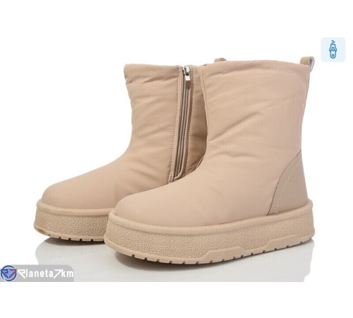 Дутики жіночі на зиму (8 пар р.36-41) бежевий  "YAMMI SHOES" Дутики жіночі на зиму (8 пар р.36-41) бежевий  "YAMMI SHOES"