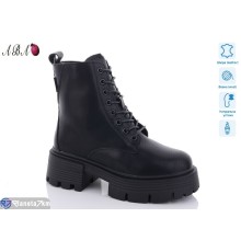 Черевики жіночі на зиму (6 пар р.36-41) чорний  "Aba"