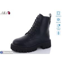 Черевики жіночі на зиму (6 пар р.36-41) чорний  "Aba"