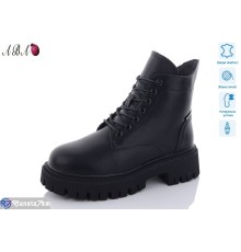 Черевики жіночі на зиму (6 пар р.36-41) чорний  "Aba"