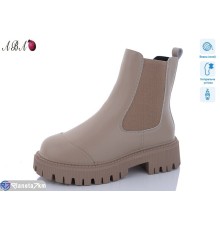 Черевики жіночі на зиму (6 пар р.36-41) бежевий  "Aba"