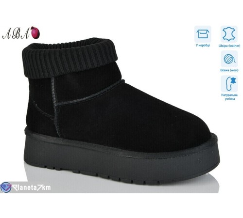 Уггі жіночі на зиму (6 пар р.36-40) чорний  "Aba"