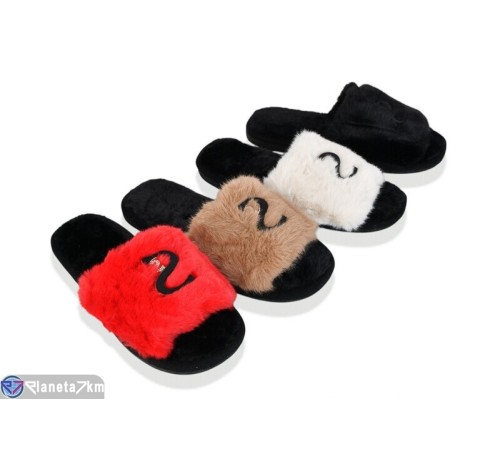 Тапки жіночі на зиму (8 пар р.36-41) мікс  "LUXORIS"