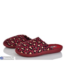 Тапки жіночі на весну/осінь (6 пар р.36-40) бордовий  "LUXORIS"