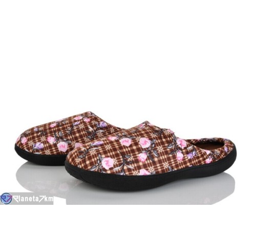 Тапки жіночі на весну/осінь (6 пар р.36-40) коричневий  "LUXORIS"